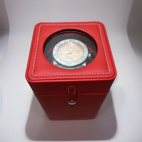 NEW RARE Swiss Legend Automatic Men’s Watch SL-90020-99 Orange w/ Winder Case main image 10
